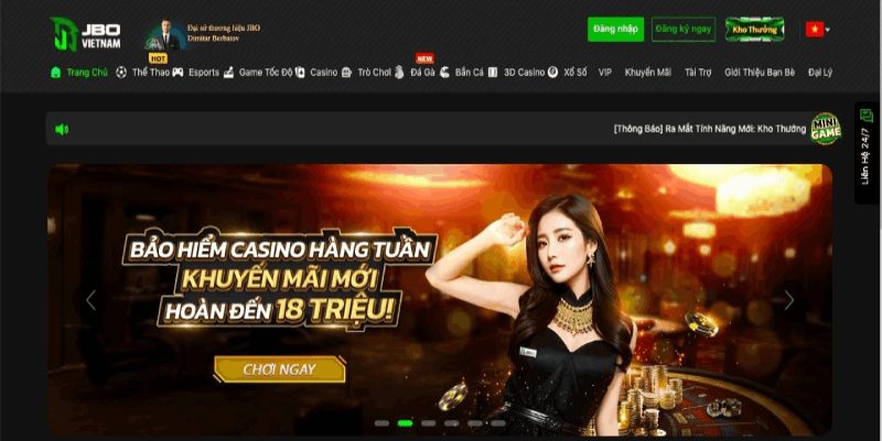 Giao diện sân chơi cuốn hút