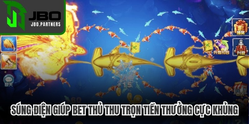 Súng điện giúp bet thủ thu trọn lượng tiền thưởng cực khủng
