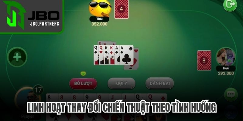 Linh hoạt thay đổi chiến thuật theo tình huống